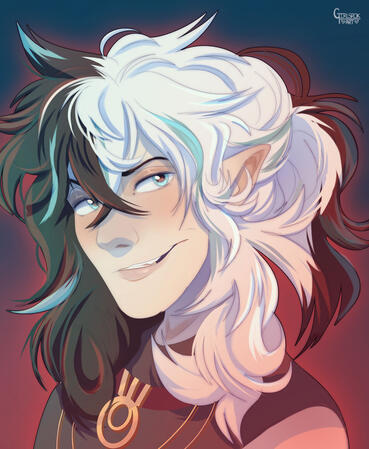 Cell shading, abstract background