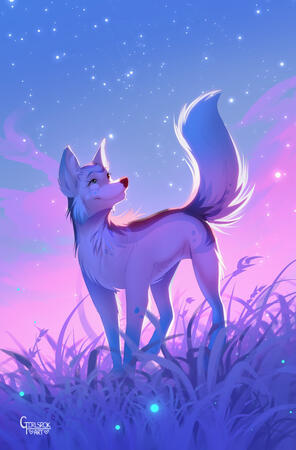 Rendered shading, blurred background