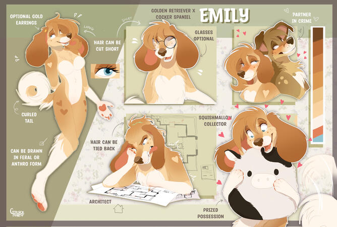 Fullbody, three 5 headshots