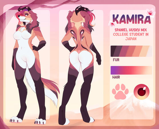 Front and back fullbody views.